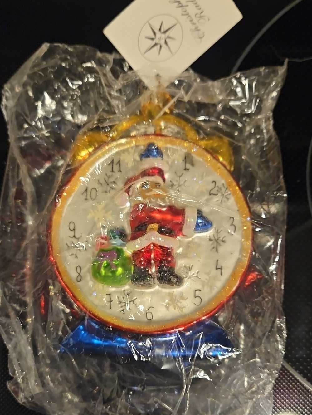 ORIGINAL 2001 CHRISTOPHER RASKO SANTA CHRISTMAS ORNAMENT
